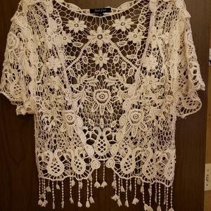 LACE SHRUG Size XL